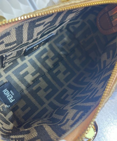 1:1 Replica Fendi Anws By The Way Mini Bag Brown For Women 18cm / 17.1in