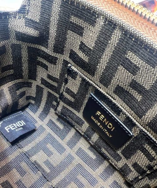 1:1 Replica Fendi Anws By The Way Mini Bag Brown For Women 18cm / 17.1in