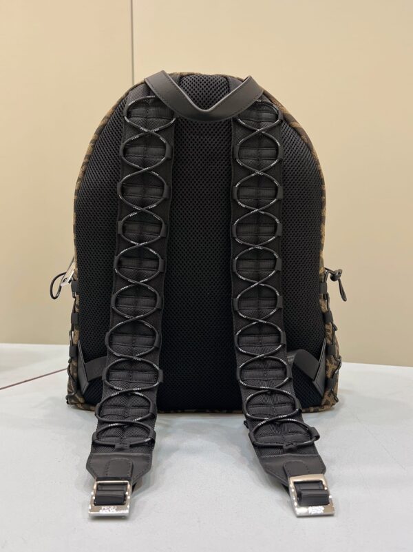 1:1 Replica Fendi Backpack In Brown FF Vertigo Fabric Bag For Woman 30cm/12in