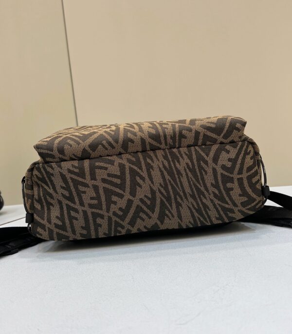 1:1 Replica Fendi Backpack In Brown FF Vertigo Fabric Bag For Woman 30cm/12in