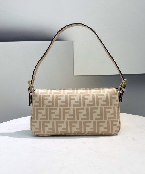 1:1 Replica Fendi Baguette 1997 Wool Bag Beige For Women, Women's Handbags, Shoulder Bags 10.6in/27cm FF 8BR792