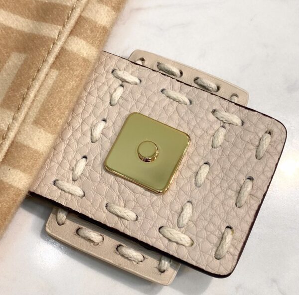 1:1 Replica Fendi Baguette 1997 Wool Bag Beige For Women, Women's Handbags, Shoulder Bags 10.6in/27cm FF 8BR792