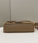 1:1 Replica Fendi Baguette Beige Sheepskin Bag For Woman 27cm/10.5in 8BR600AH96F1F7O