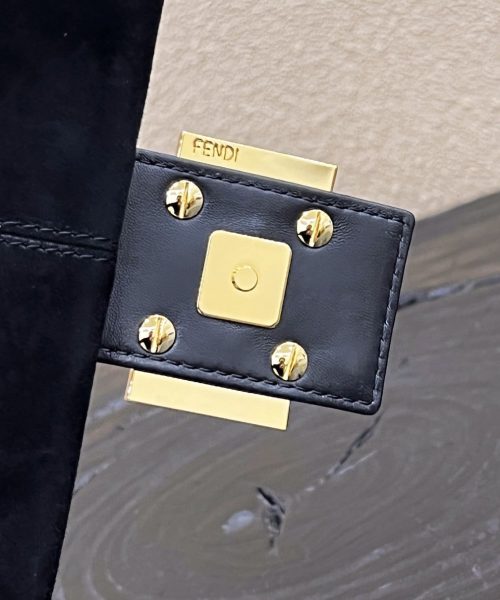 1:1 Replica Fendi Baguette Black Bag For Woman 25cm/9.5in