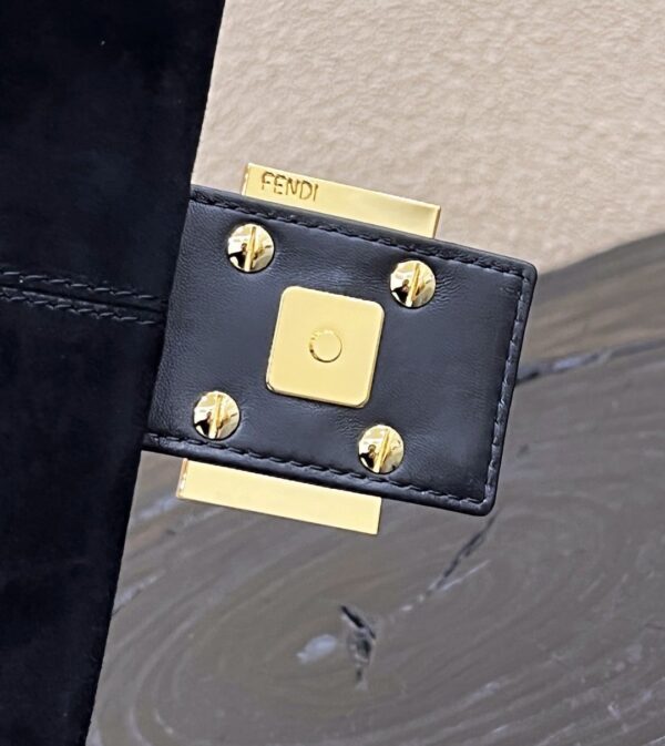 1:1 Replica Fendi Baguette Black Bag For Woman 25cm/9.5in
