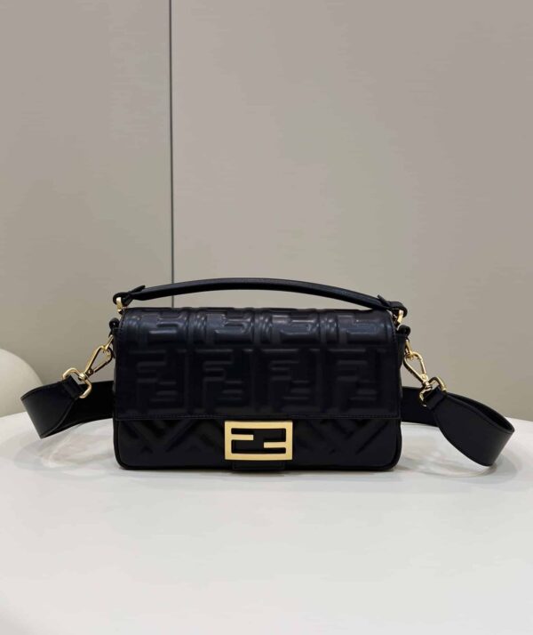 1:1 Replica Fendi Baguette Black For Women, Women's Handbags, Shoulder And Crossbody Bags 10.6in/27cm FF 8BR600A72VF15ZW