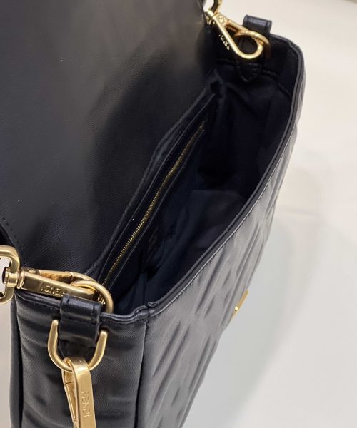 1:1 Replica Fendi Baguette Black For Women, Women's Handbags, Shoulder And Crossbody Bags 10.6in/27cm FF 8BR600A72VF15ZW