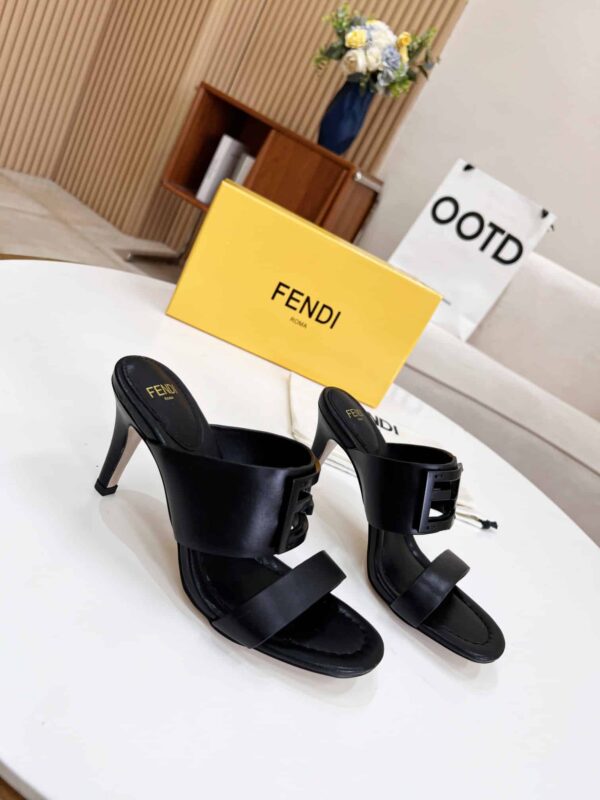 Fendi Baguette Black Heels For Women 8R8287AE7TF0ABB