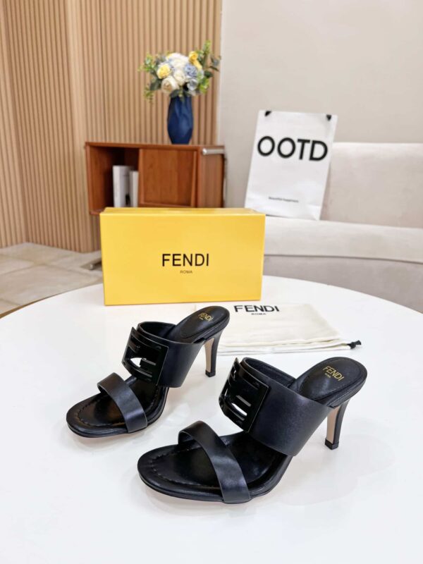 Fendi Baguette Black Heels For Women 8R8287AE7TF0ABB