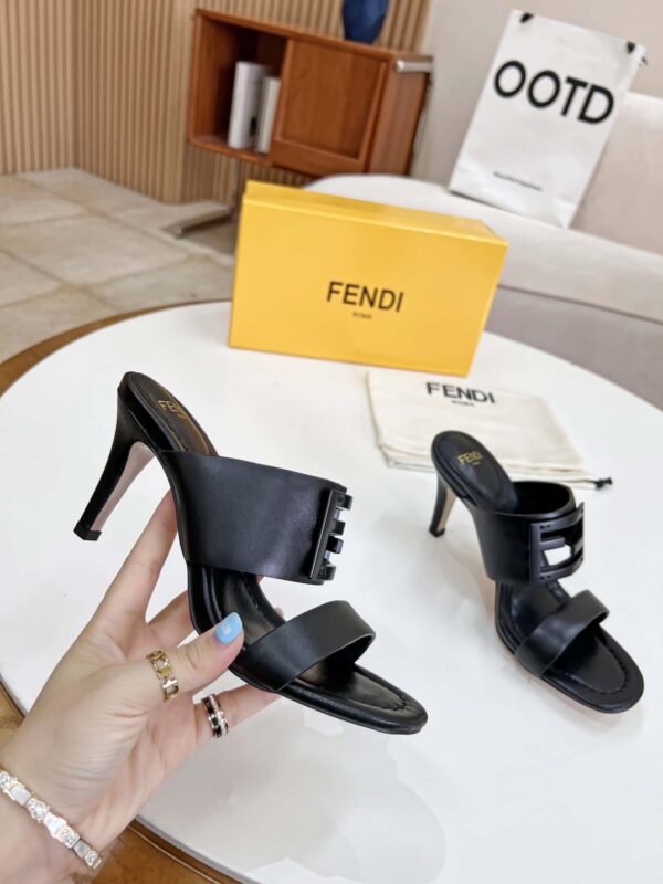 Fendi Baguette Black Heels For Women 8R8287AE7TF0ABB