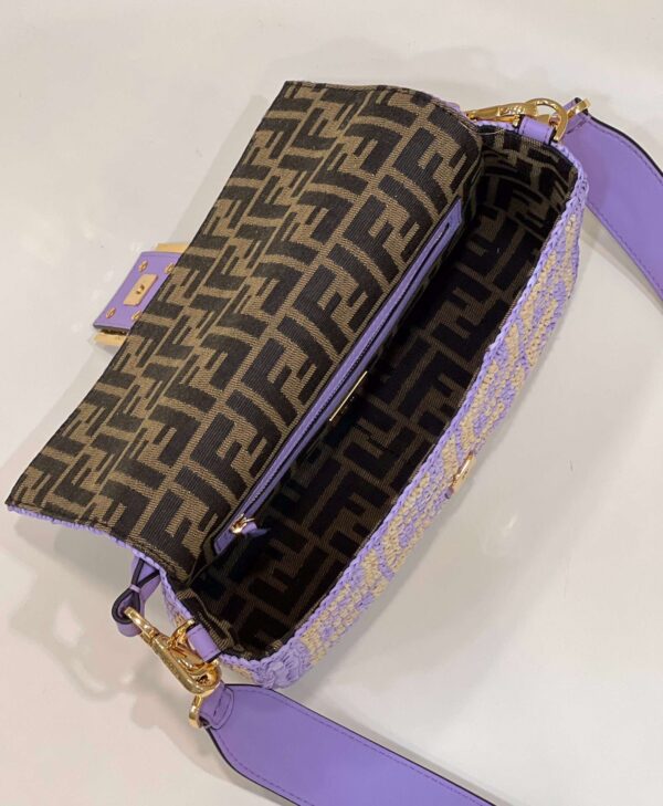1:1 Replica Fendi Baguette Black/Blue For Women 27cm / 10.6in