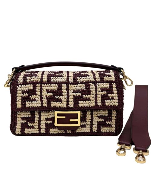 1:1 Replica Fendi Baguette Black/Blue For Women 27cm / 10.6in