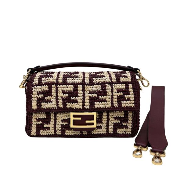 1:1 Replica Fendi Baguette Black/Blue For Women 27cm / 10.6in