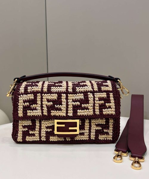 1:1 Replica Fendi Baguette Black/Blue For Women 27cm / 10.6in