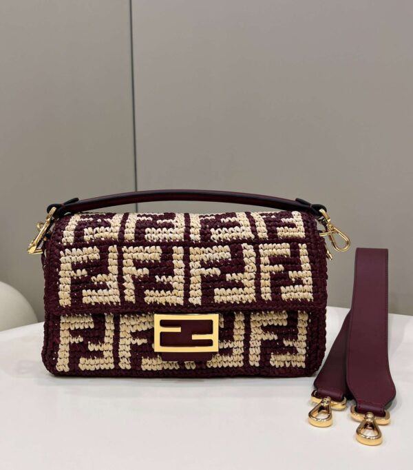 1:1 Replica Fendi Baguette Black/Blue For Women 27cm / 10.6in