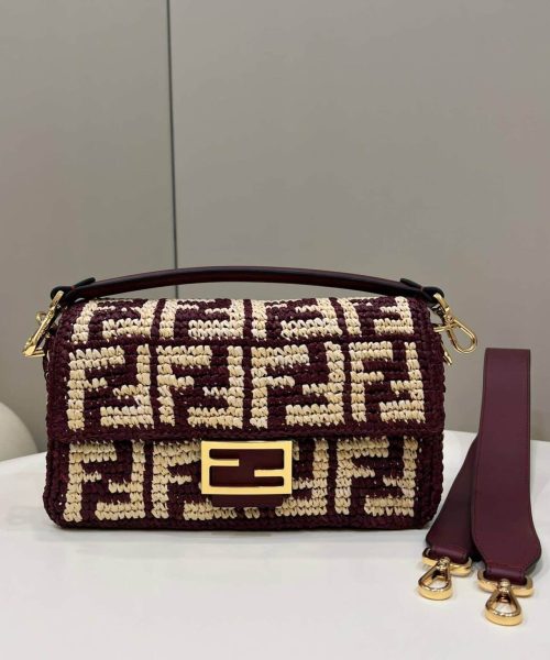 1:1 Replica Fendi Baguette Black/Blue For Women 27cm / 10.6in