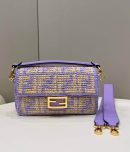 1:1 Replica Fendi Baguette Black/Blue For Women 27cm / 10.6in