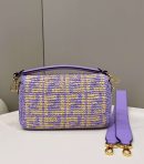 1:1 Replica Fendi Baguette Black/Blue For Women 27cm / 10.6in