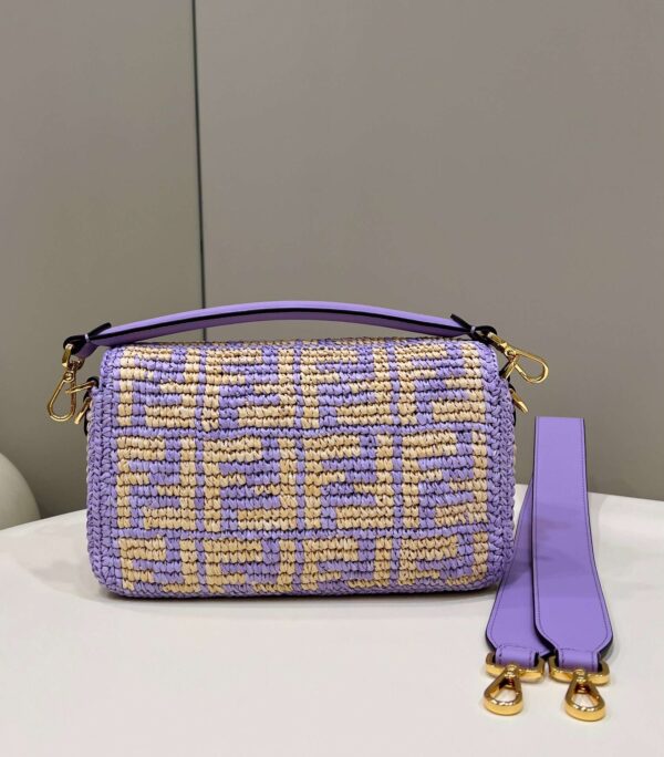 1:1 Replica Fendi Baguette Black/Blue For Women 27cm / 10.6in
