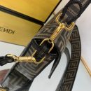 1:1 Replica Fendi Baguette Brown fabric Brown Medium Bag For Woman 27cm/10.5in