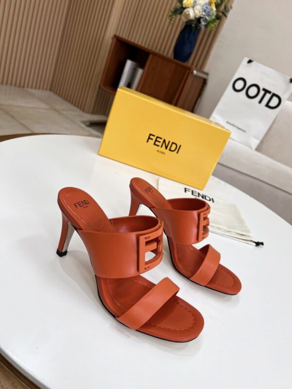 Fendi Baguette Brown Heels For Women 8R8287AE7TF1C4R