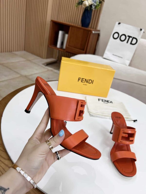 Fendi Baguette Brown Heels For Women 8R8287AE7TF1C4R