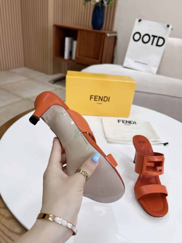 Fendi Baguette Brown Heels For Women 8R8287AE7TF1C4R