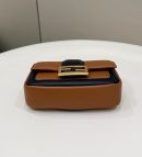 1:1 Replica Fendi Baguette Chain Brown and Black Bag For Woman 19cm/7.5in