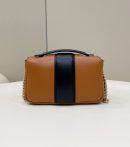 1:1 Replica Fendi Baguette Chain Brown and Black Bag For Woman 19cm/7.5in