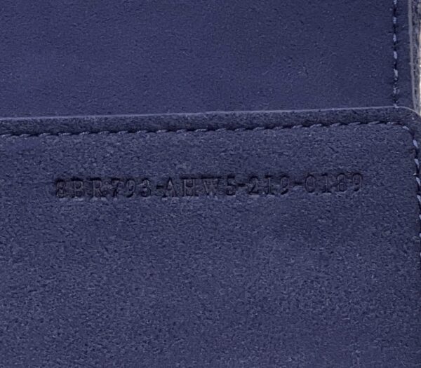 1:1 Replica Fendi Baguette Chain Midi Navy Blue FF Fabric Bag For Woman 14.5cm/6in
