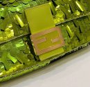 1:1 Replica Fendi Baguette Glitter Purple/Green/Light Purple/Jade Green For Women 10.6in/27cm