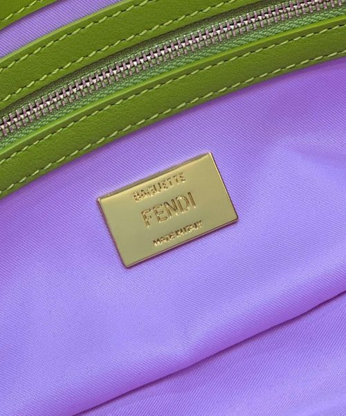1:1 Replica Fendi Baguette Glitter Purple/Green/Light Purple/Jade Green For Women 10.6in/27cm