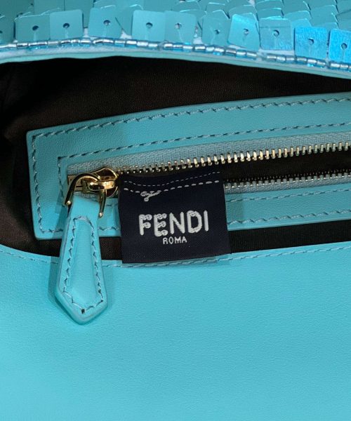1:1 Replica Fendi Baguette Glitter Purple/Green/Light Purple/Jade Green For Women 10.6in/27cm