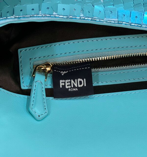1:1 Replica Fendi Baguette Glitter Purple/Green/Light Purple/Jade Green For Women 10.6in/27cm