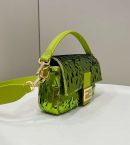 1:1 Replica Fendi Baguette Glitter Purple/Green/Light Purple/Jade Green For Women 10.6in/27cm