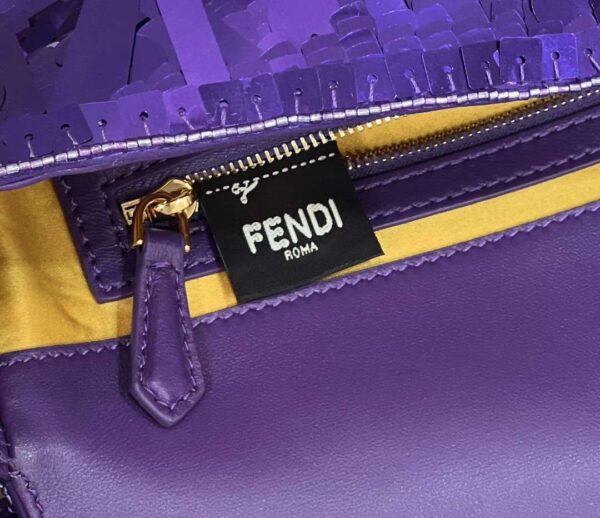 1:1 Replica Fendi Baguette Glitter Purple/Green/Light Purple/Jade Green For Women 10.6in/27cm