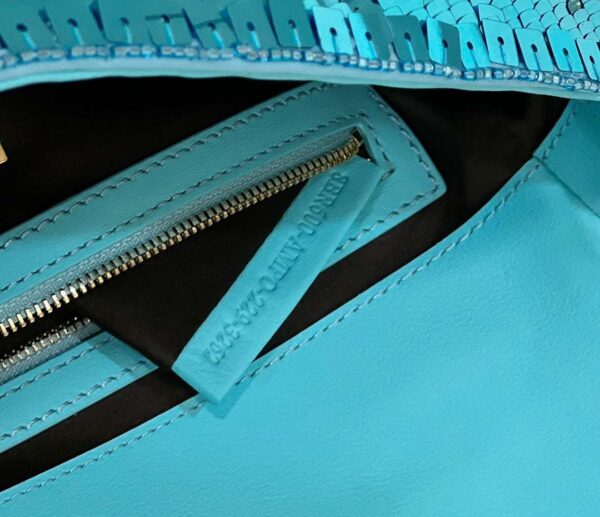1:1 Replica Fendi Baguette Glitter Purple/Green/Light Purple/Jade Green For Women 10.6in/27cm