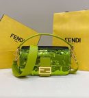 1:1 Replica Fendi Baguette Glitter Purple/Green/Light Purple/Jade Green For Women 10.6in/27cm