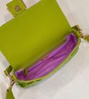 1:1 Replica Fendi Baguette Glitter Purple/Green/Light Purple/Jade Green For Women 10.6in/27cm