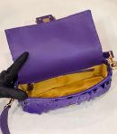 1:1 Replica Fendi Baguette Glitter Purple/Green/Light Purple/Jade Green For Women 10.6in/27cm