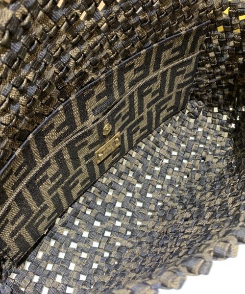 1:1 Replica Fendi Baguette Jacquard Fabric Interlace For Women, Women's Bags 10.2in/26cm FF 8BR600