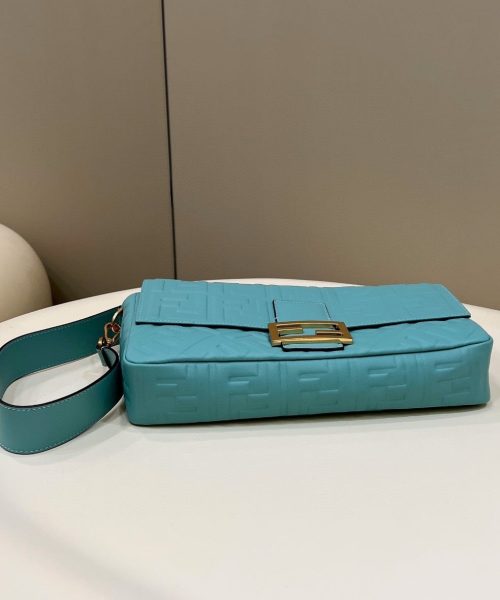 1:1 Replica Fendi Baguette Medium Mint Green Bag For Woman 27cm/10.5in 8BR600A72VF1IV6