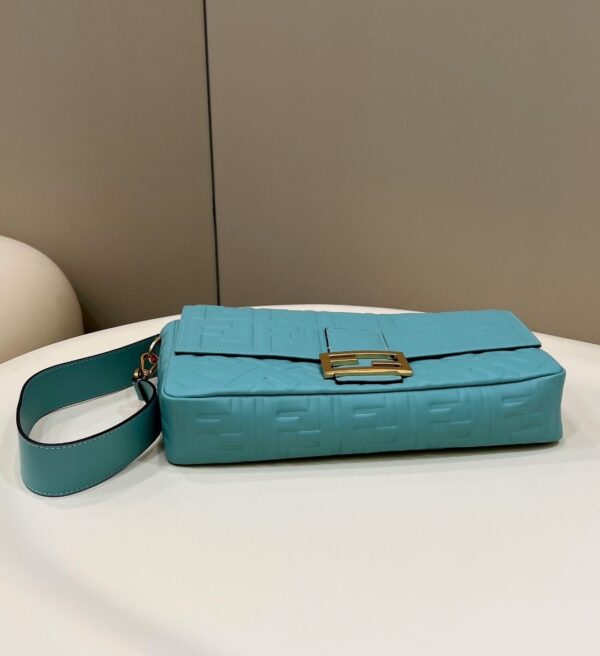 1:1 Replica Fendi Baguette Medium Mint Green Bag For Woman 27cm/10.5in 8BR600A72VF1IV6