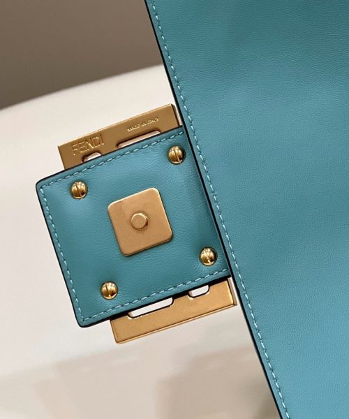 1:1 Replica Fendi Baguette Medium Mint Green Bag For Woman 27cm/10.5in 8BR600A72VF1IV6
