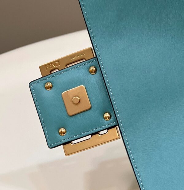 1:1 Replica Fendi Baguette Medium Mint Green Bag For Woman 27cm/10.5in 8BR600A72VF1IV6
