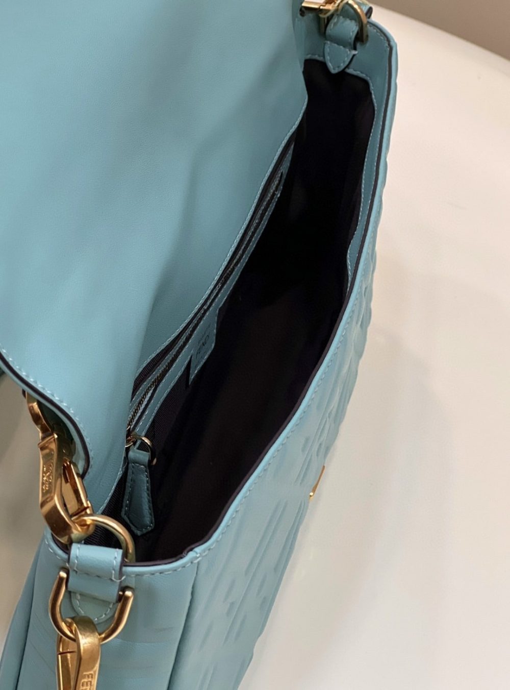 1:1 Replica Fendi Baguette Medium Mint Green Bag For Woman 27cm/10.5in 8BR600A72VF1IV6 - Image 6