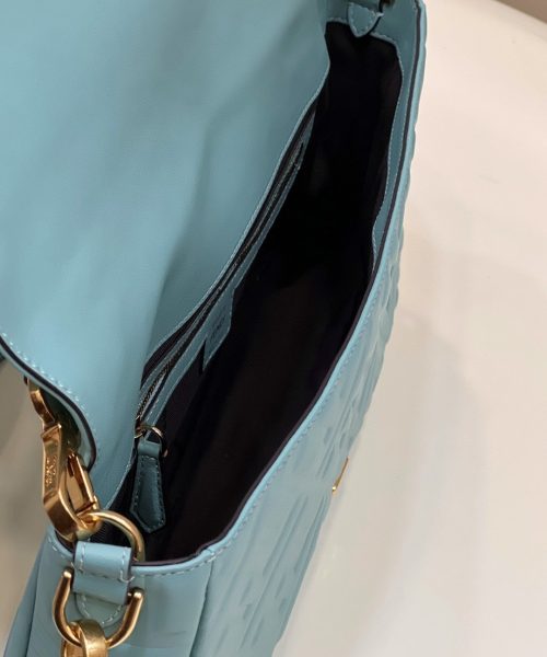 1:1 Replica Fendi Baguette Medium Mint Green Bag For Woman 27cm/10.5in 8BR600A72VF1IV6