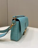 1:1 Replica Fendi Baguette Medium Mint Green Bag For Woman 27cm/10.5in 8BR600A72VF1IV6