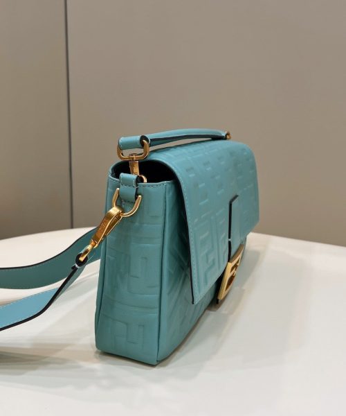 1:1 Replica Fendi Baguette Medium Mint Green Bag For Woman 27cm/10.5in 8BR600A72VF1IV6