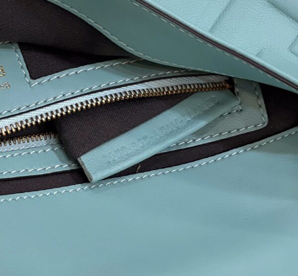 1:1 Replica Fendi Baguette Medium Mint Green Bag For Woman 27cm/10.5in 8BR600A72VF1IV6